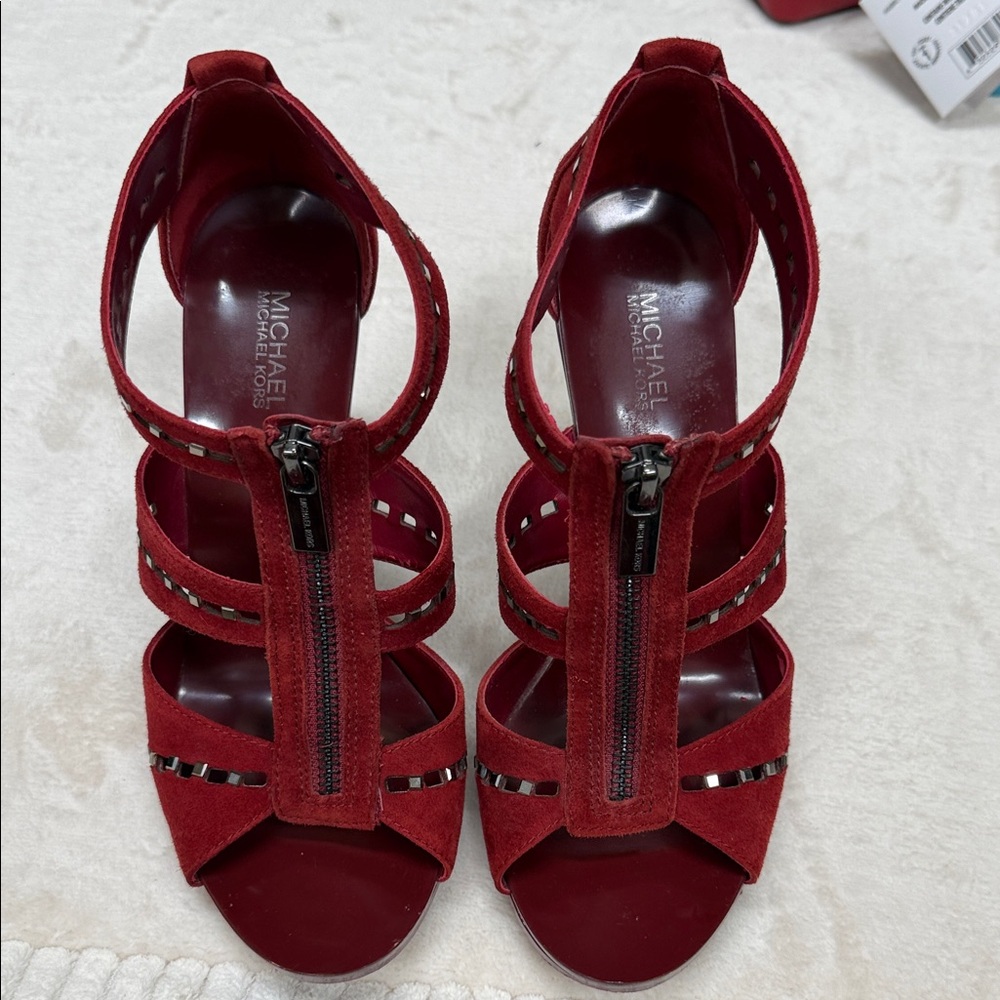 Michael Kors Strappy Red Heels